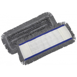Mop płaski 40cm FLIPPER InterTom (szary) bawełna / kieszeń